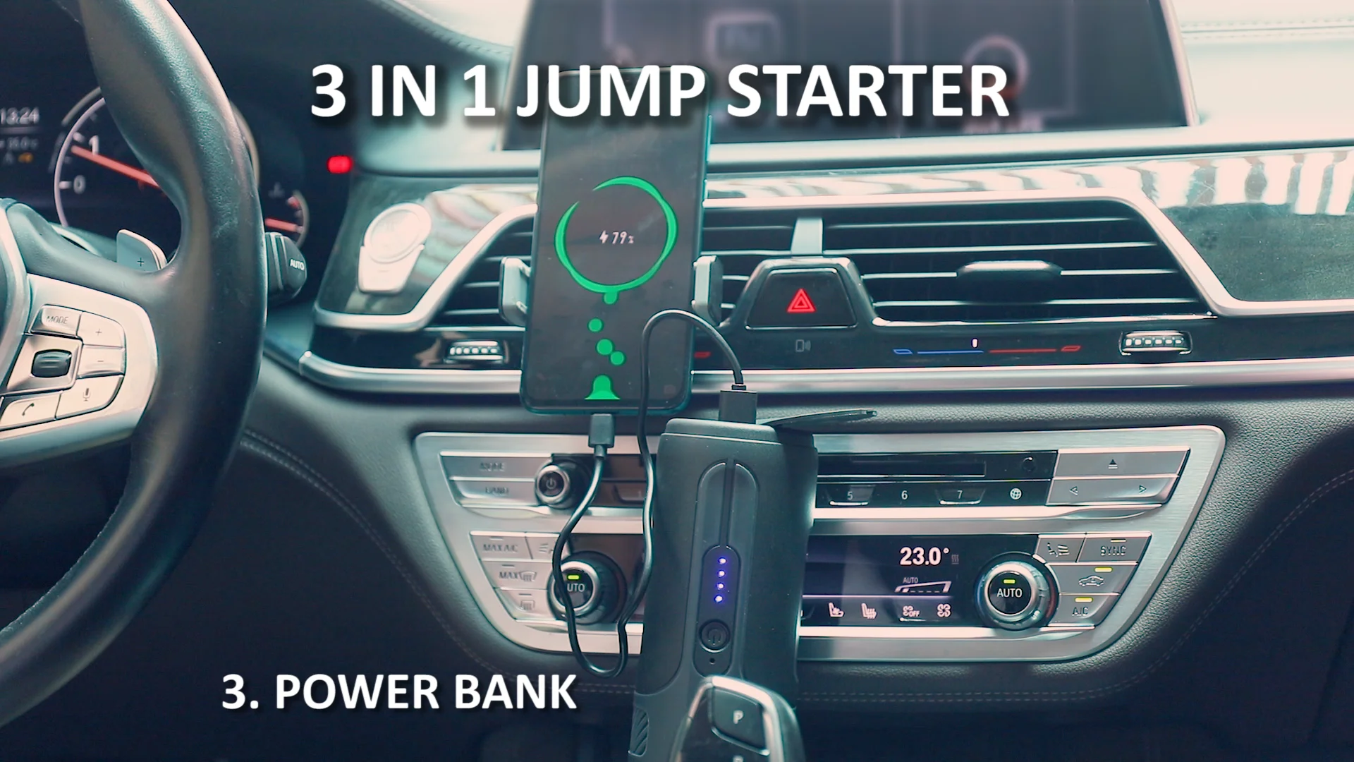 Custom Mini Powerbank Multi-function 12v 24v Battery Power Bank Vacuum Cleaner Portable Car Jump Starter