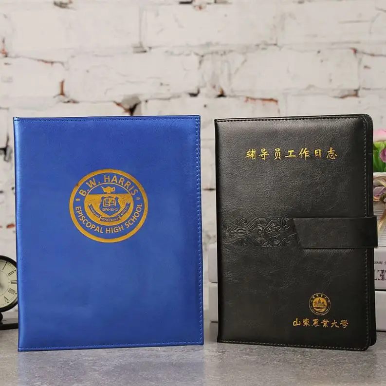 a4 a5 pu cover corporate office business planner book notebook printing executive journal personal custom leather 2023 diary