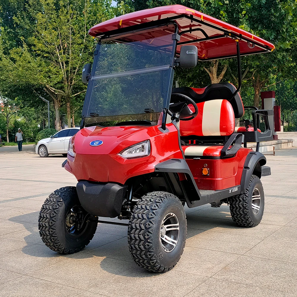 Cheap price 48V/ 72V 5KW 4x4 Electric Golf Buggy Price Golf Carts 4 Passenger 6 Seats for Sale