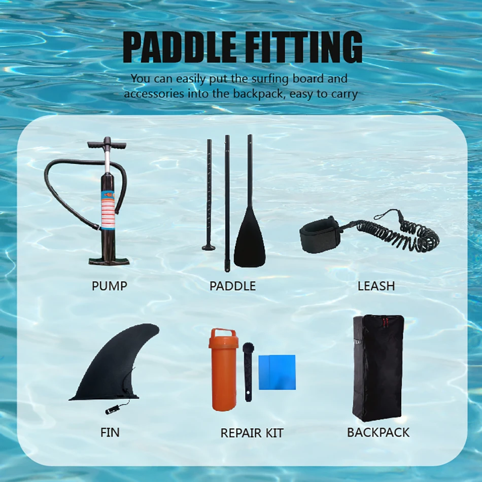 Wholesale Outdoor Water Surfboard Inflatable Fishing Sports Yoga Stand up Board Paddle