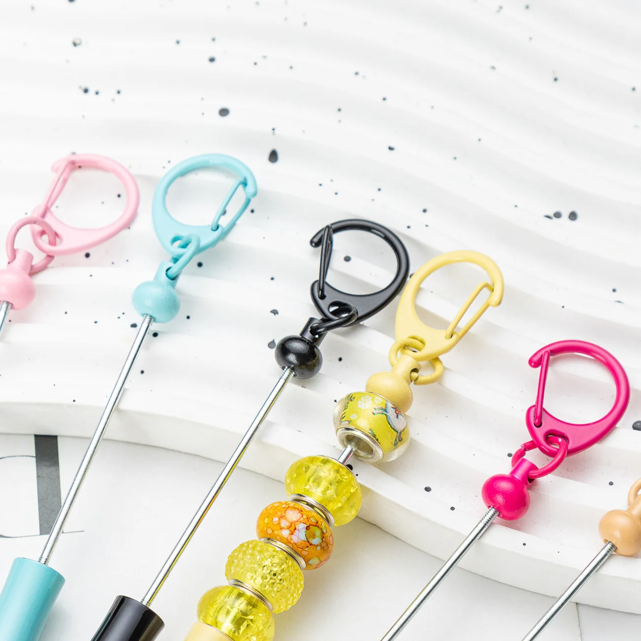 2024 New Arrival DIY Add Silicone Beads DIY Alloy Letter Opener Knife Multi-functional Metal Envelope Opener Keychain