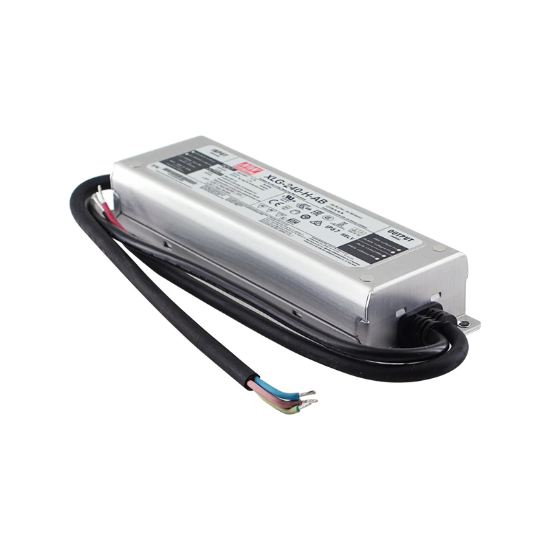 Meanwell LED Power Supply XLG-240-L Waterproof 0-10v DALI Dimmable LED Driver 240W 137v 700mA for Street LED Lighting Strip
