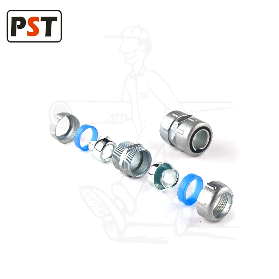 DGJ Type Flexible Conduit Compression Connector to Steel pipes