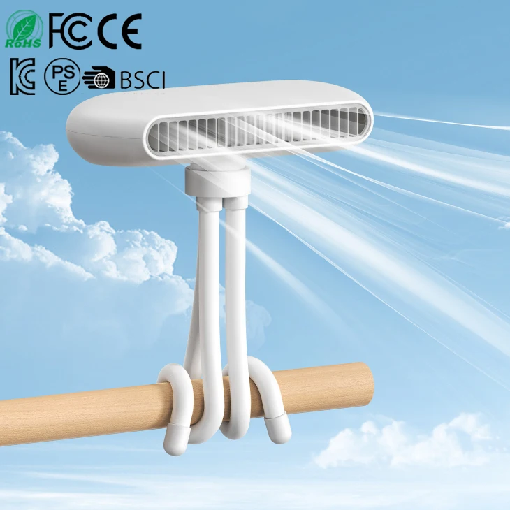 Creative Design Electric USB Fan Octopus Shape Multiple Function Catch Rod Bendable Small Baby Stroller Fan