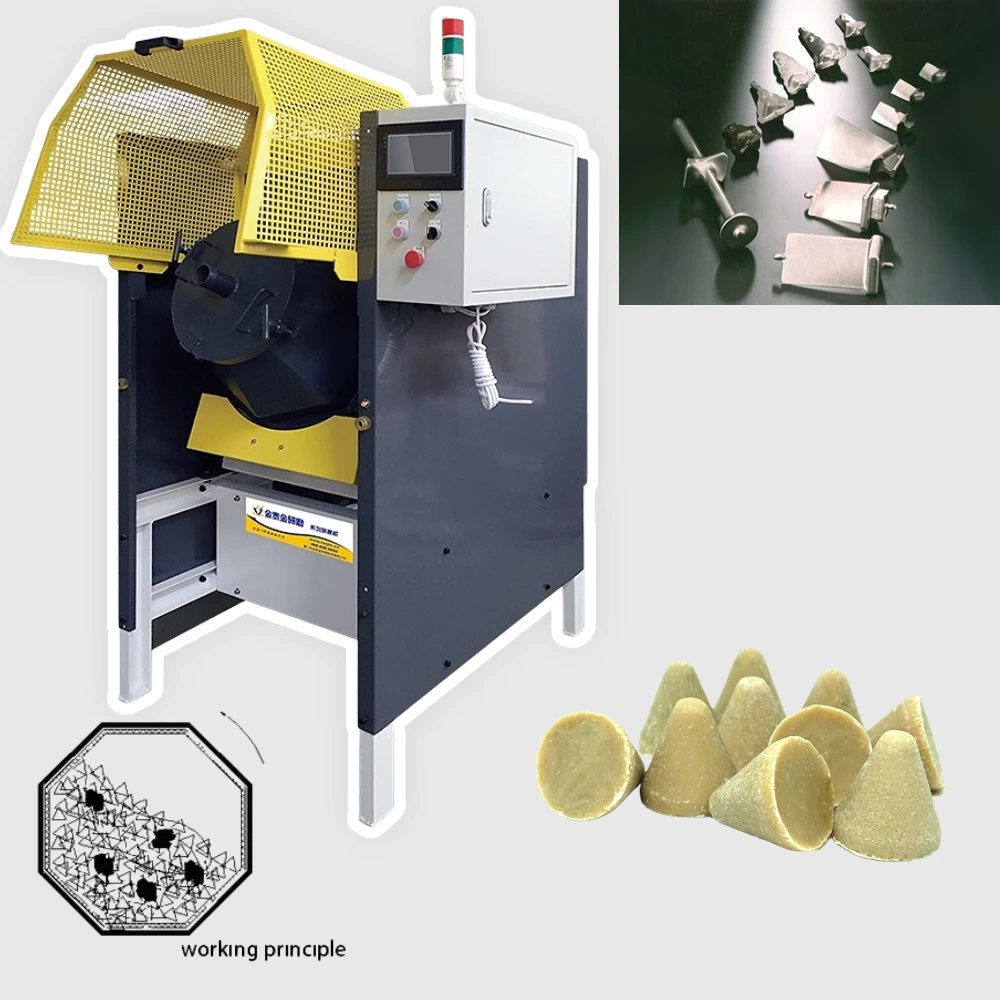 High-quality product surface polishing and grinding rust removal equipment high-speed rotary drum type wet polishing machine