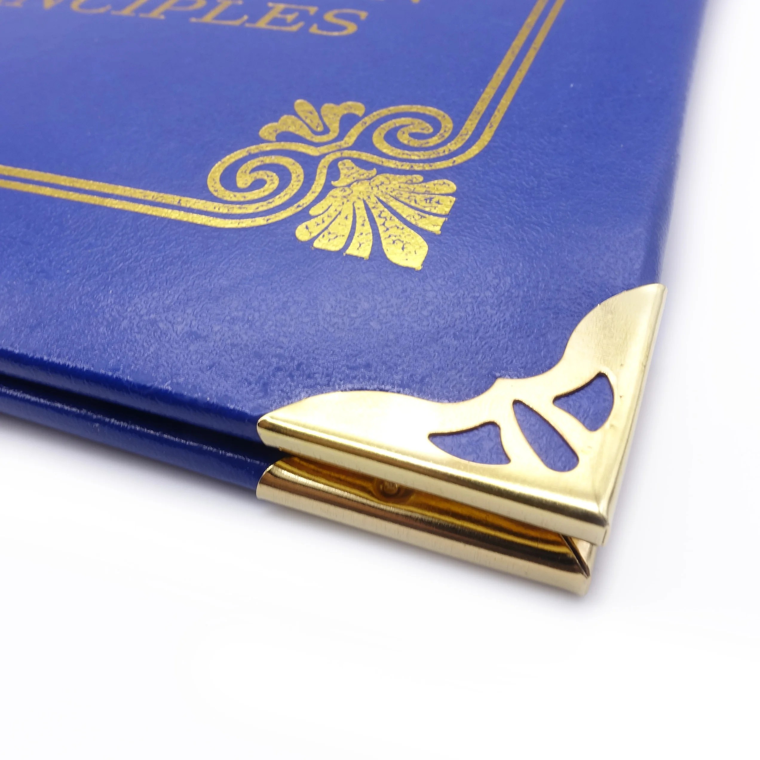 
Blue Leather A4 Certificate Frame Diploma Holder Or Cover Custom Leather File Folder Book 