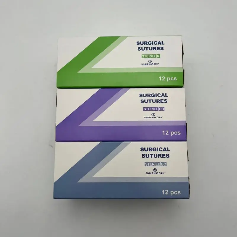 1/2 circle Medical Veterinary Absorbable Surgical PGA Suture Veterinaria Nylon Polypropylene