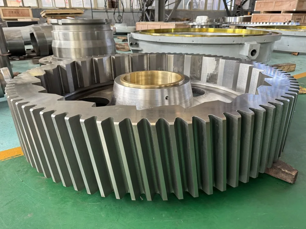 Custom helical large gear forged steel pinion big helical gear