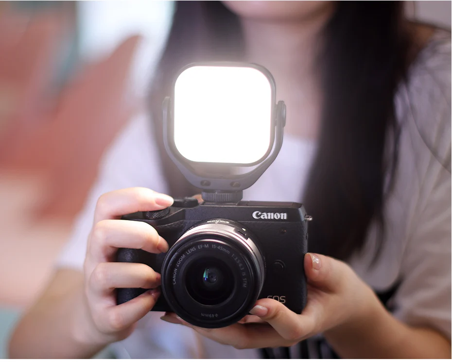 Новейшая светодиодная лампа VIJIM VL66 для видеосъемки фотографическое освещение с вращением на 360 градусов фото DSLR SLR мобильная