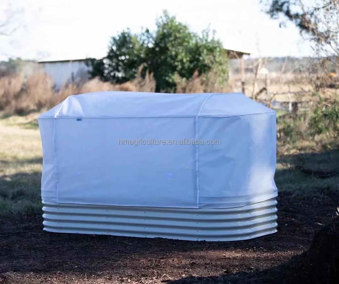 Raised Garden Bed, Galvanized Raised Garden Beds Outdoor for Vegetables Flowers Herbs, Steel Planter Box