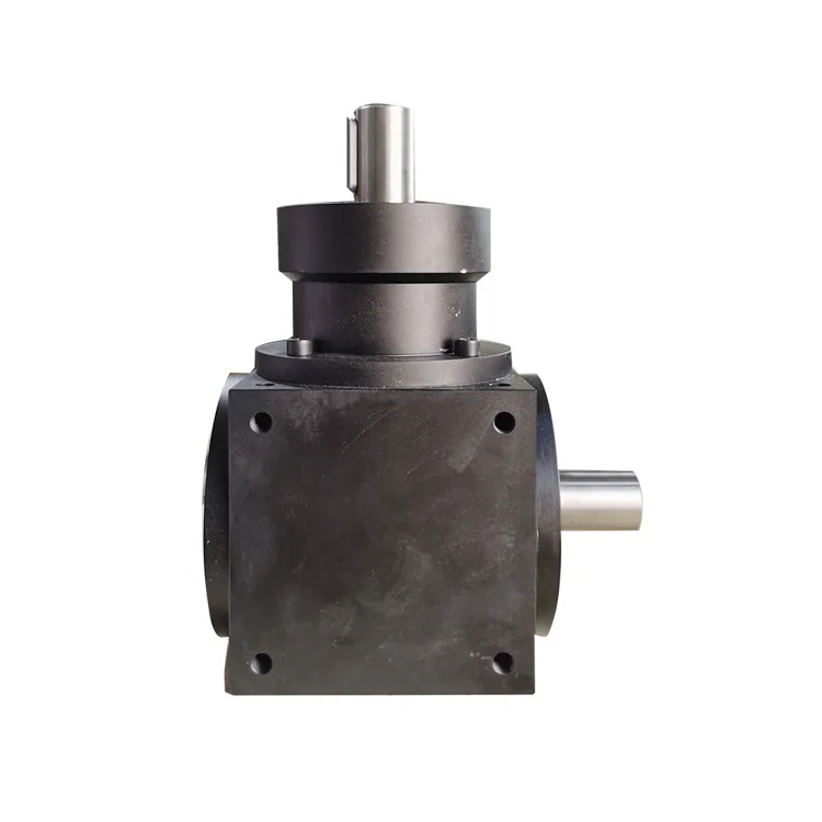 Aluminium customized high precision 1:3 ratio spiral angular straight bevel gear speed reducer increaser