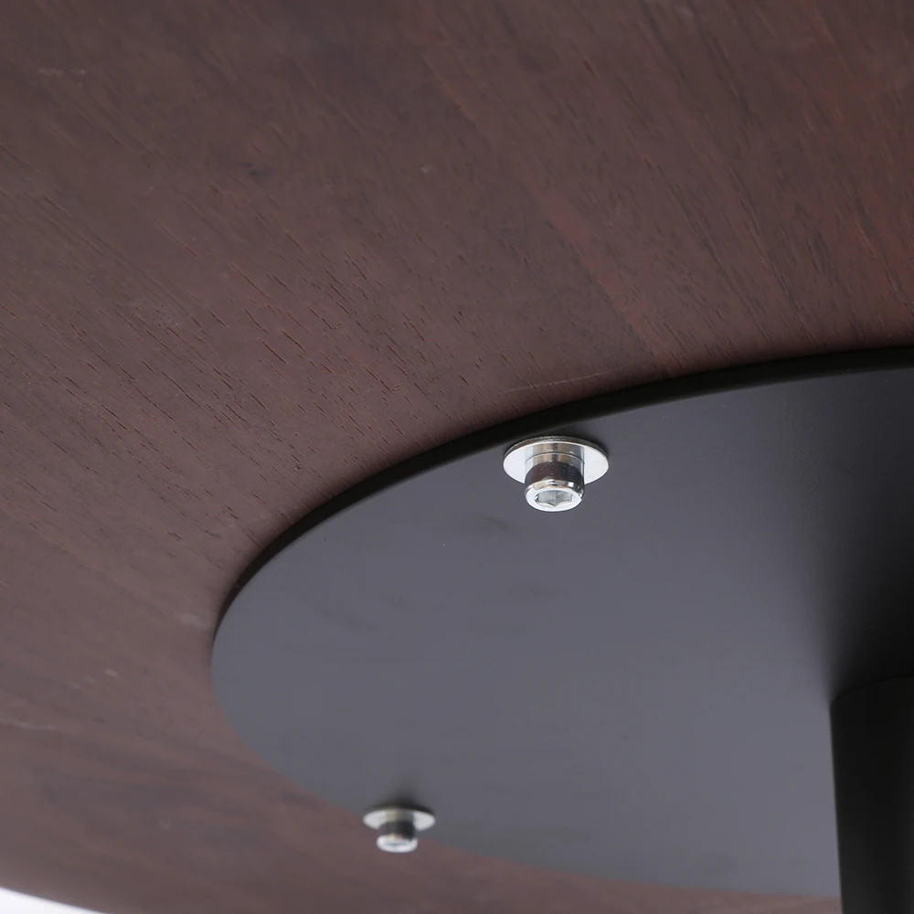 Night Club Bar Furniture Obsidian Pub Table Round Black Wooden Mdf Top With Black Leg And Base