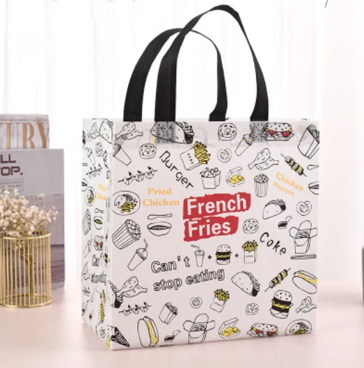 Promotional Manufacturers Coated Color Clothing Printed Fashion Three Dimensional Advertising Shopping Bags Non Woven Reusable