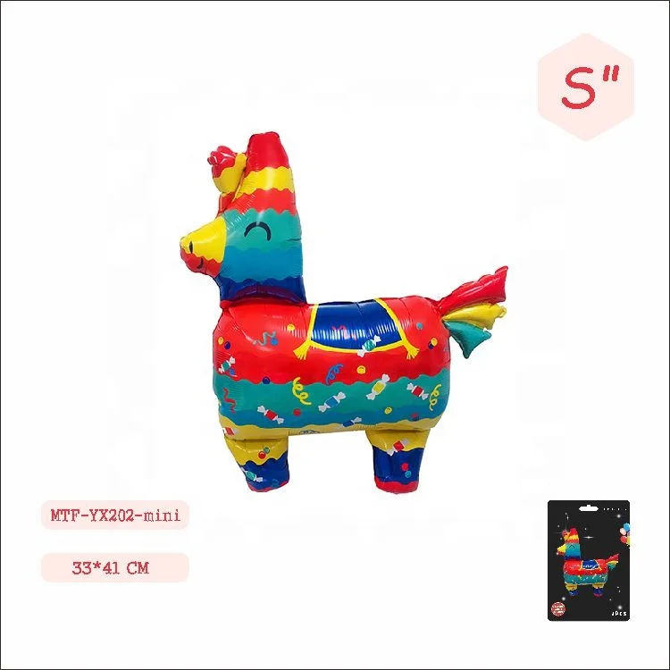 MTF Wholesale Special Shape Cartoon Ballons Globos Foil Pinata Walk Balloon Backdrop with Custom Logo
