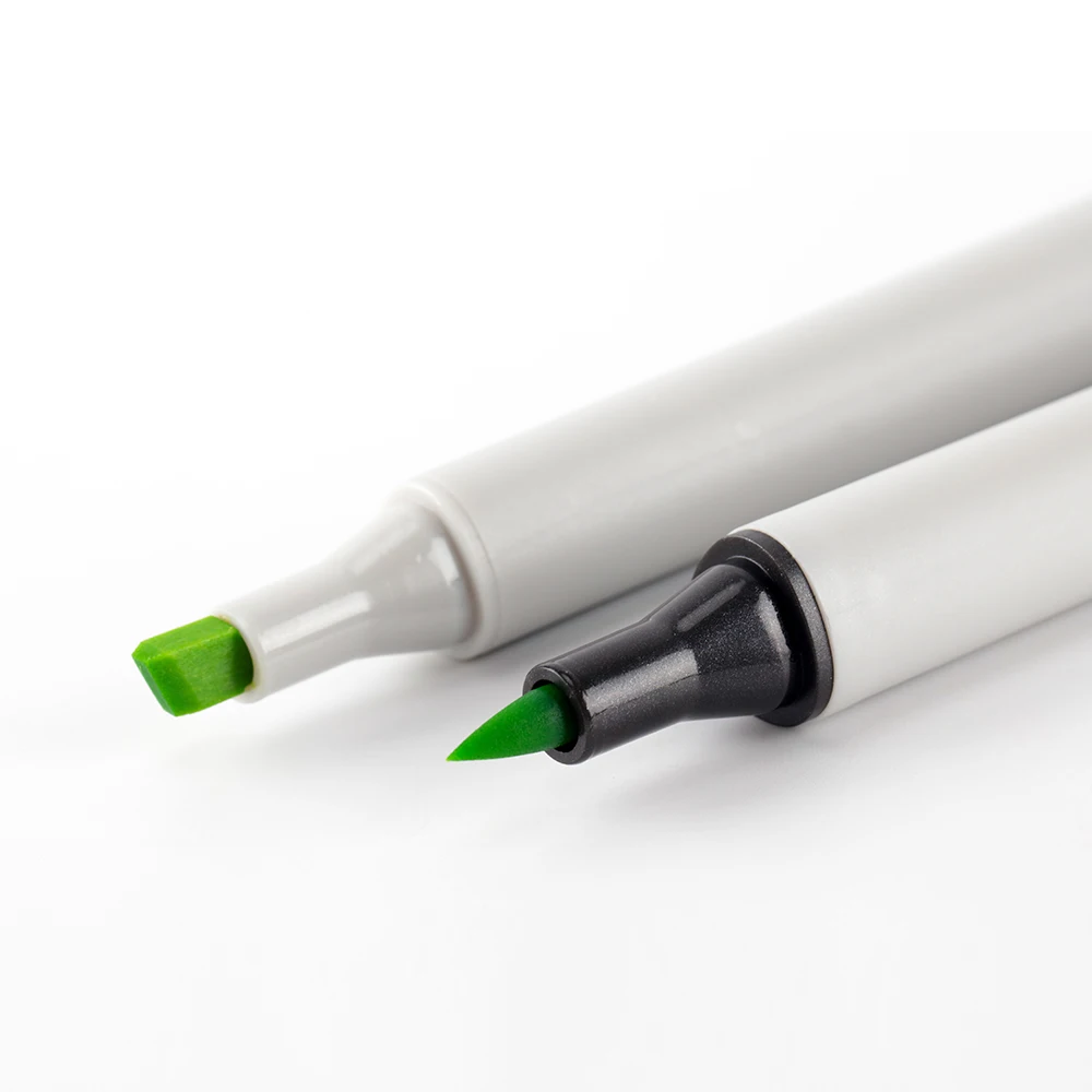 HAOCAI OEM 80 Colors Marker Pens Set Dual Tip Alcohol Based Pen Nylon Tip Colorful Marker Pen with Import Ink