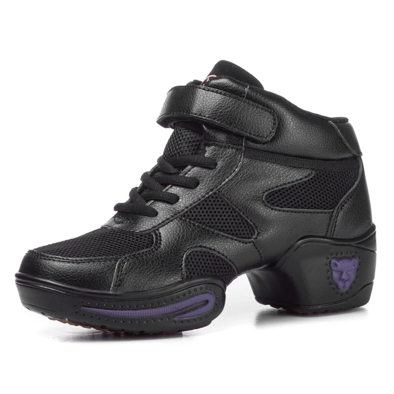 
New Design High Top Leather Fabric Upper Split PU Sole Women Dance Shoes 
