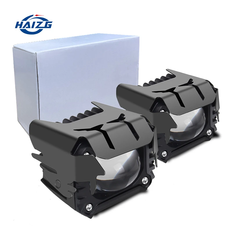 HAIZG the newest car led work lights led lens laser motorcycle headlight waterproof car accessories