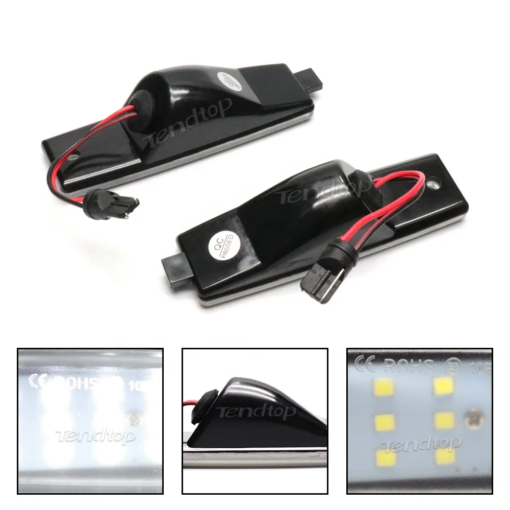 1 Pair Car style number LED License Plate Lights For LEXUS RX300 for TOYOTA Hiac Harrier S.B.V Highlander RAV4 Land Cruiser 200
