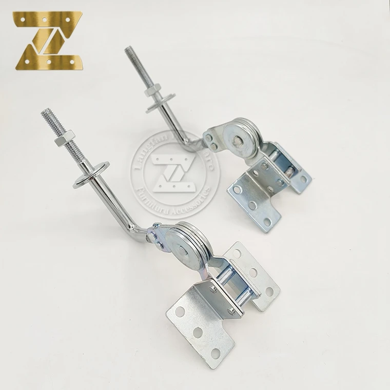 Furniture Hardware 6 Holes Headrest Accessories 5 Gear  Adjustable Sofa Headrest Hinge 90 Degrees Adjustable Fitting hinge