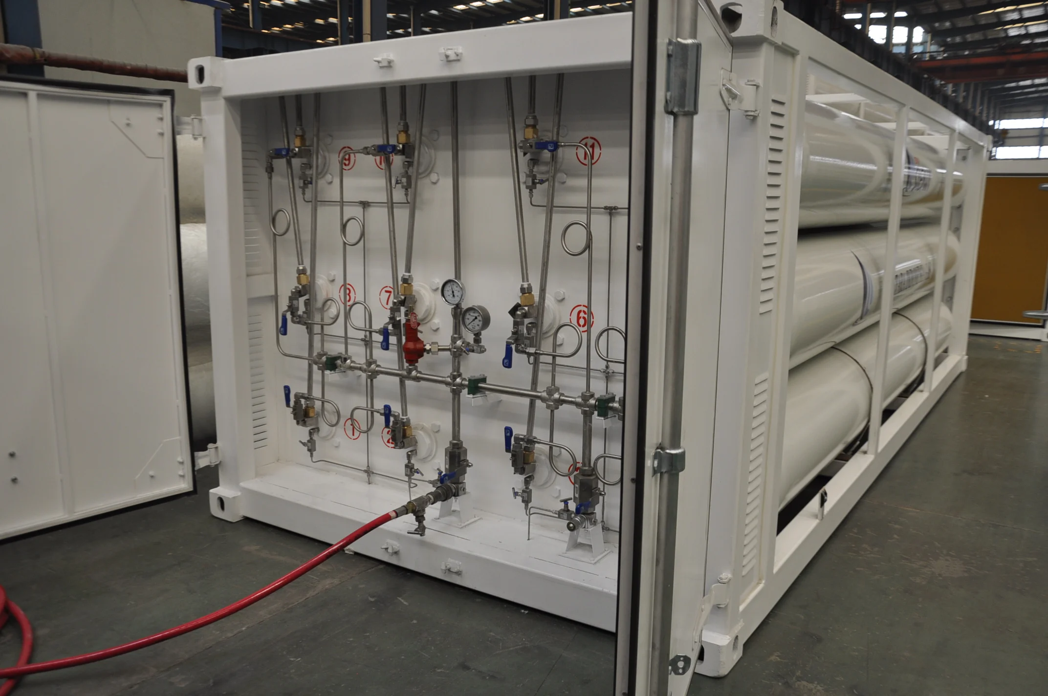 China Manufactory CNG Tube Transport Container Truck Trailer Cng Tube Skid