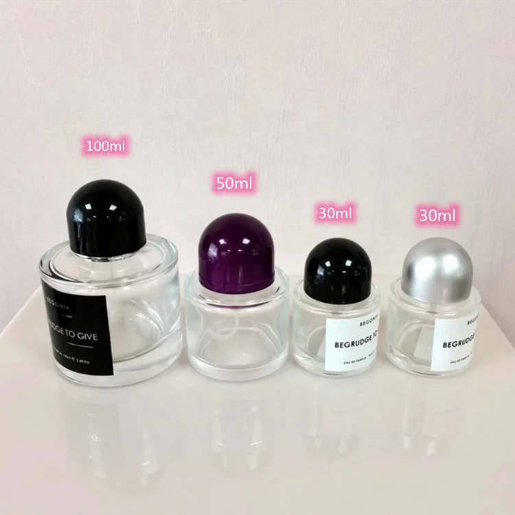 2022 New Arrivals 30ml 50ml 100ml Round Glass Empty Perfume Bottle Pump Spray Parfum Atomizer Refillable Cosmetic Container