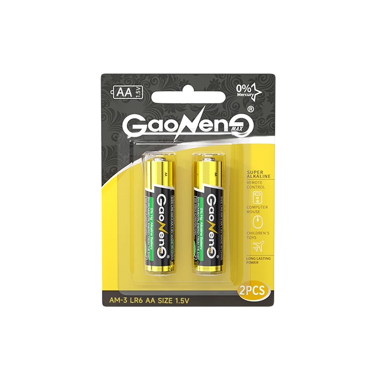 Gaonengmax 1 5 В AA батарея первичные сухие щелочные батареи из Китая