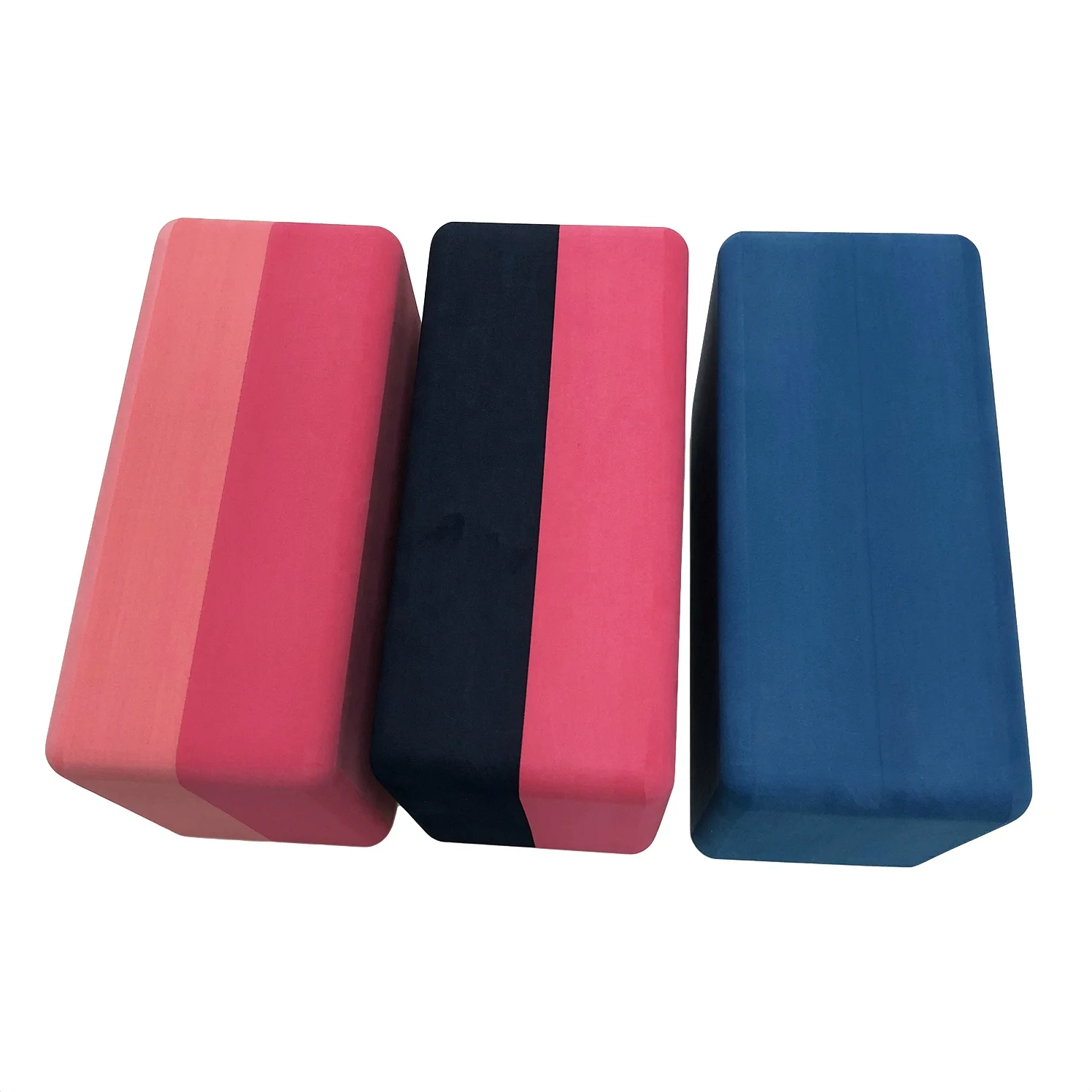 HUNLON Recycled closed cell high-density foam Non-slip Surface & Solid yoga block,  rubber heavy foam strong yoga block