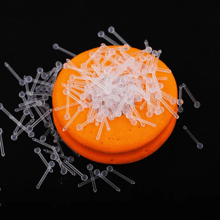 
Bio Flexible Acrylic Clear Nose Screw Stud Rings Eyebrow Cartilage Piercings Labret Retainer Bar Lip Piercings Jewelry 