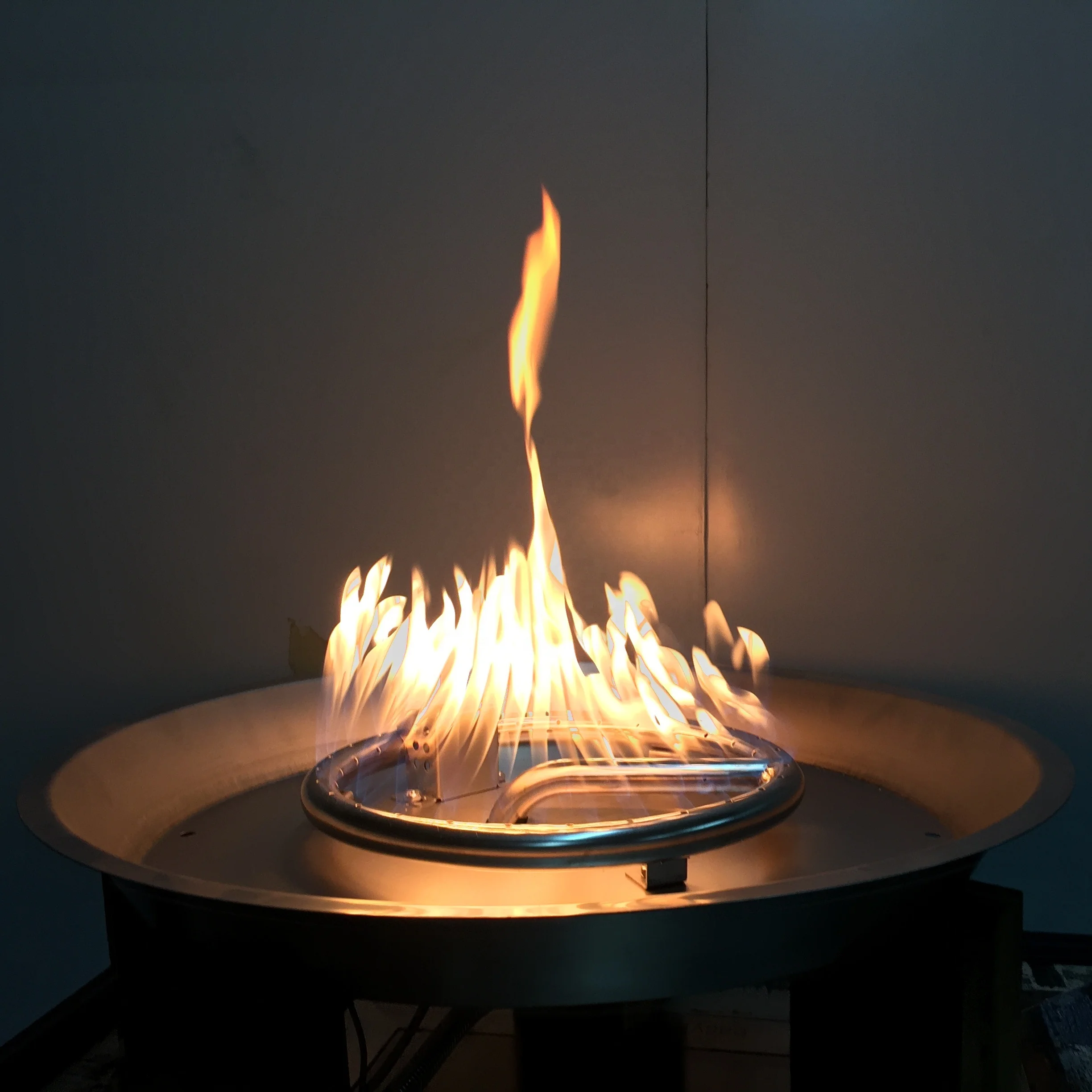 indoor  square fire pit burner fireplaces  firepit insert   burner  kit system