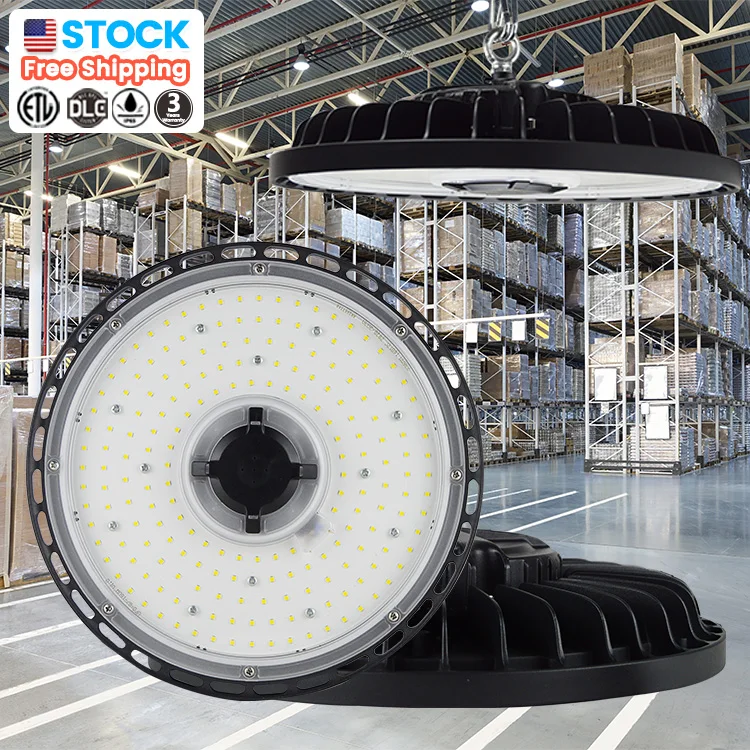 Бесплатная доставка, 2 шт./коробка, 6500k 100W 150W 200W 300W ufo светодиодный светильник высокого уровня с 1,5 м