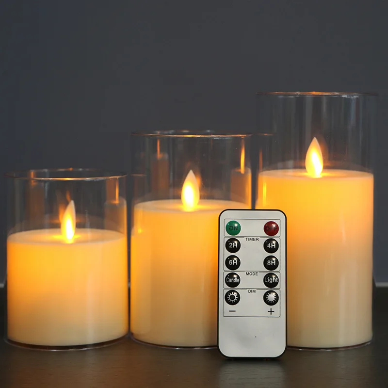 Led Candle Light Electronic Battery Power Candles Flameless Flicker Candles For Wedding Decorative Light