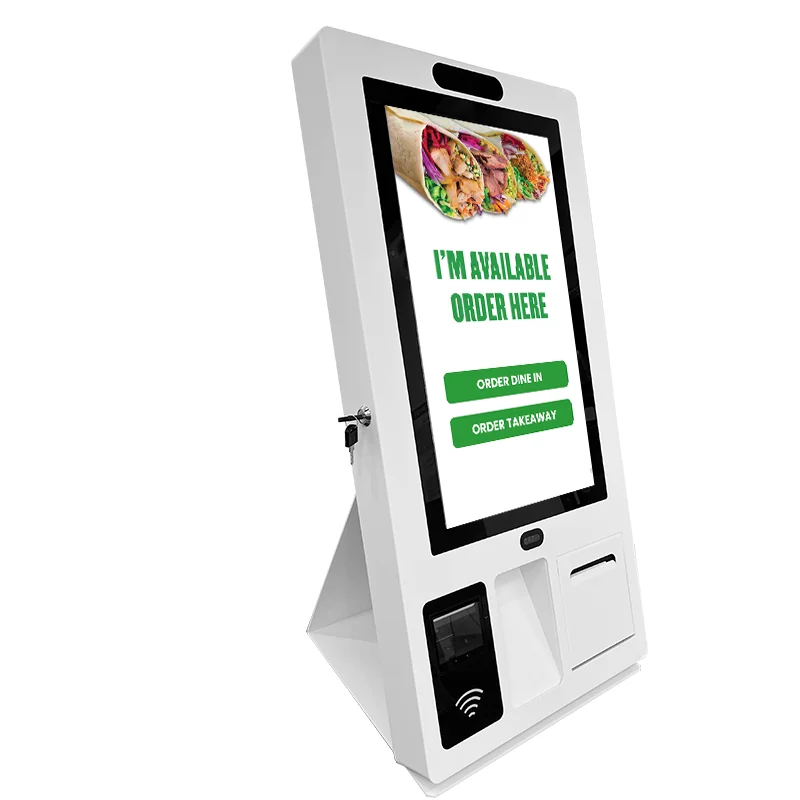 21.5 Inch Touch Screen Desktop Terminal Self-service Ordering Payment Kiosk Machine for Restaurant