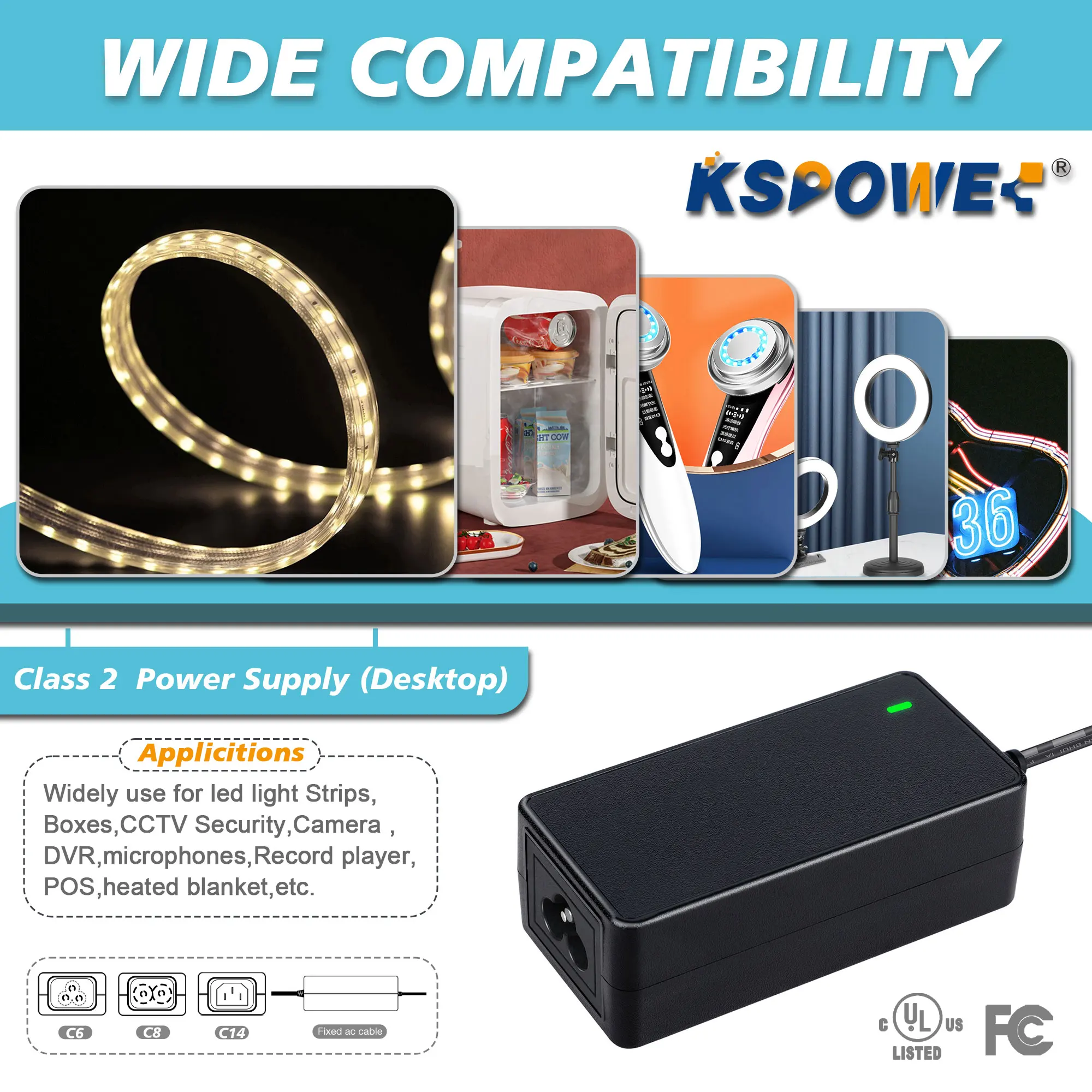 customizable power adapter 18W 36V0.5A 36 V Vdc Volt Volts 0.5 A Amp Amps Ampere 36volts 0.5amps 36vdc 500ma UL1310 Transformers