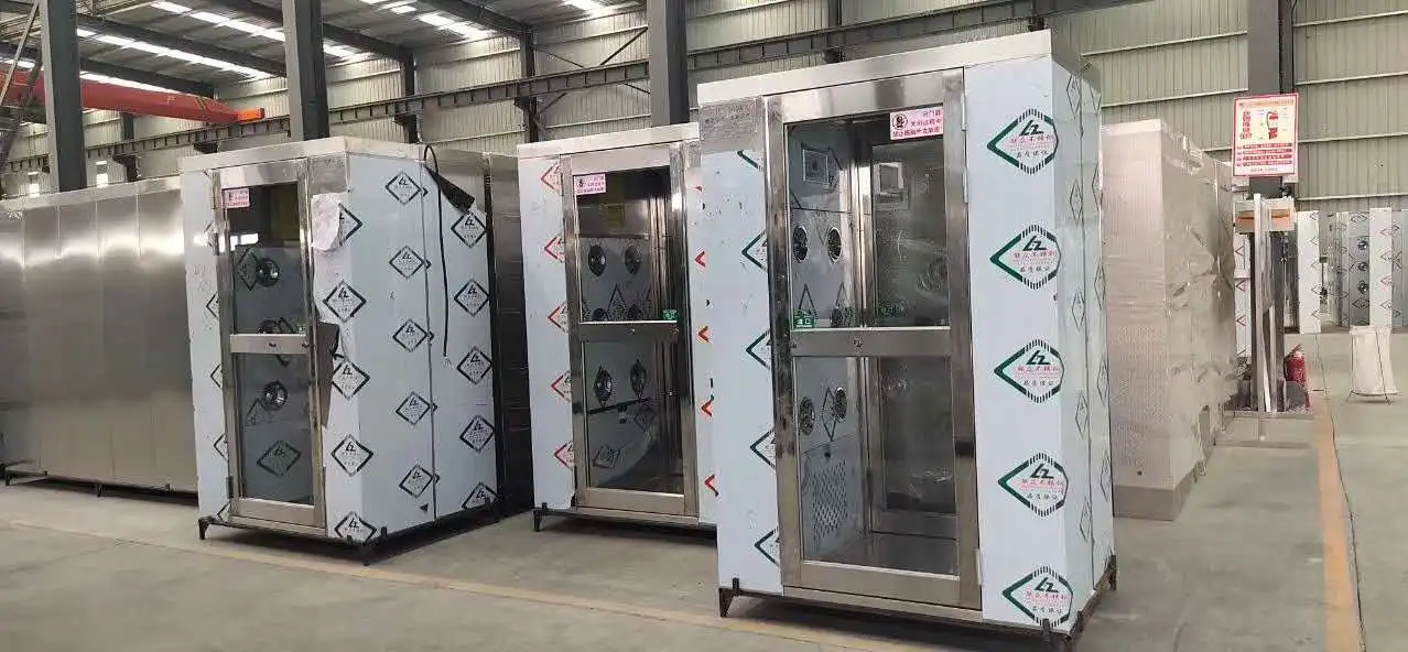 CE Certificate Clean Room Automatic Sliding Door Air Shower For Food Workshop  Hygiene Station