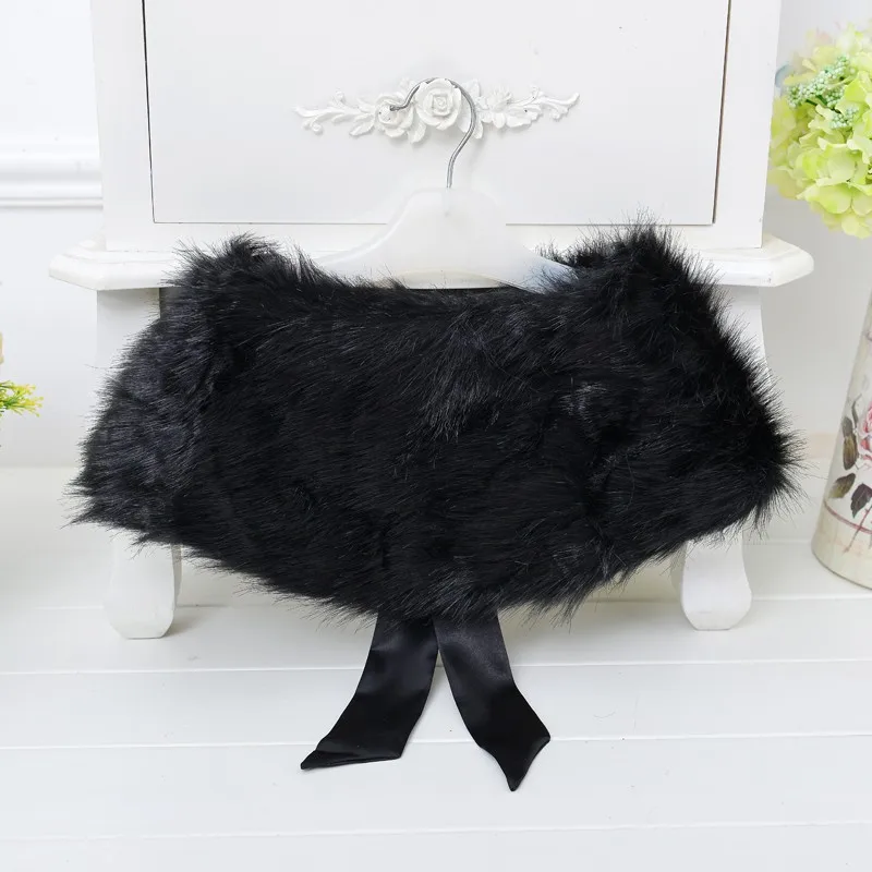 High Quality Coat Fluffy Pashmina Shawl For Girls Party Wear Children Winter Clothes