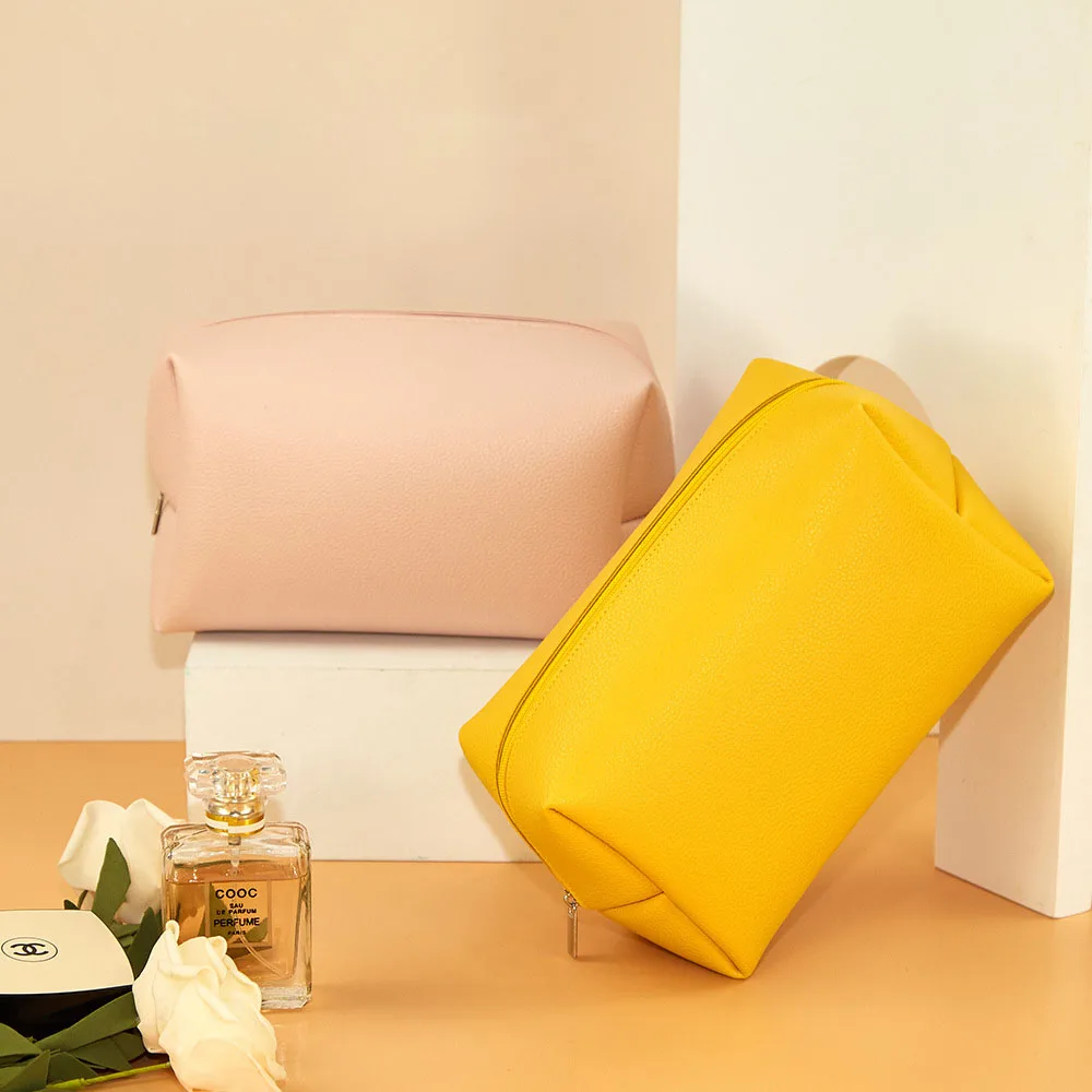 Biodegradable Eco Vegan Leather Cosmetic Bag