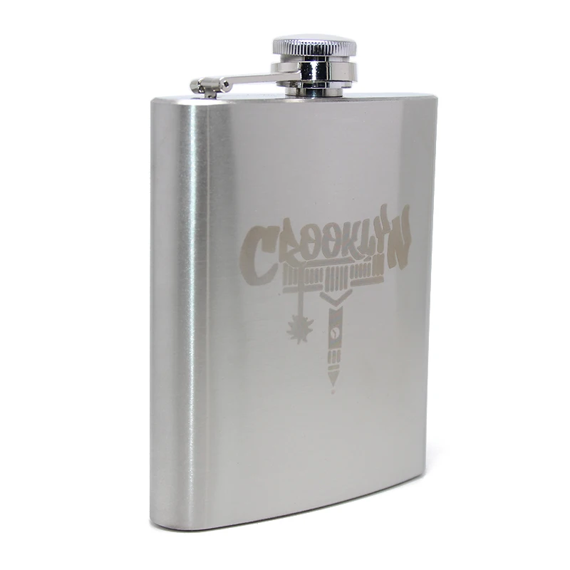 7oz Hot Liquor Whisky Alcohol Hip Flasks Stainless Steel Bottle Laser Engraved Logo Personalized Gifts Custom Hip Flask