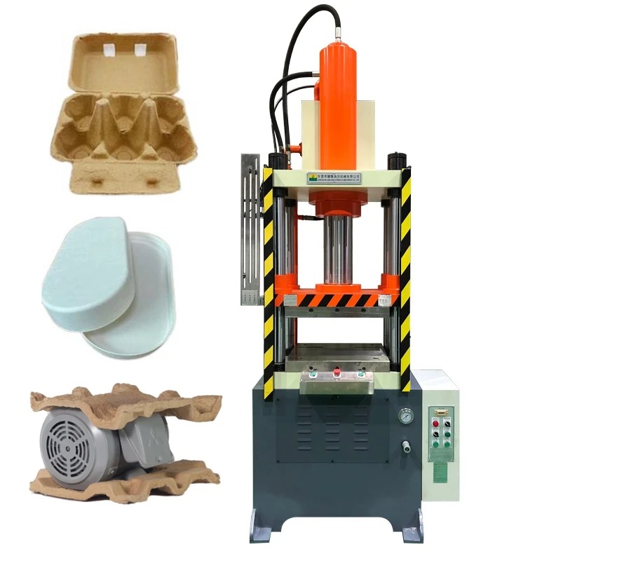 machine press red wine tray packaging paper tray electrical paper tray four-column single-acting hydraulic press