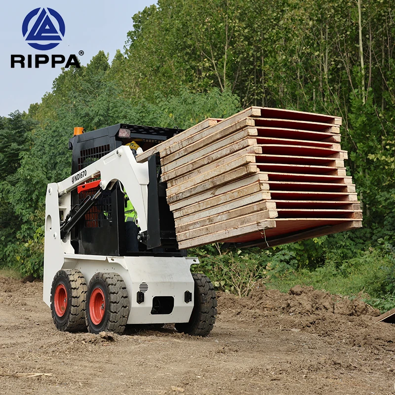 Cheap Mulcher Trencher Rock Saw Sweeper Snow Blower Auger Hammer Small Skid Steer Loader