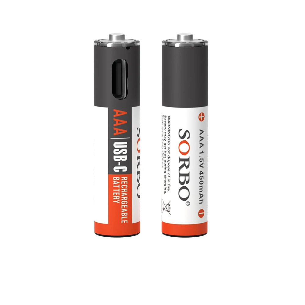 Type-C литиевая аккумуляторная батарея AAA