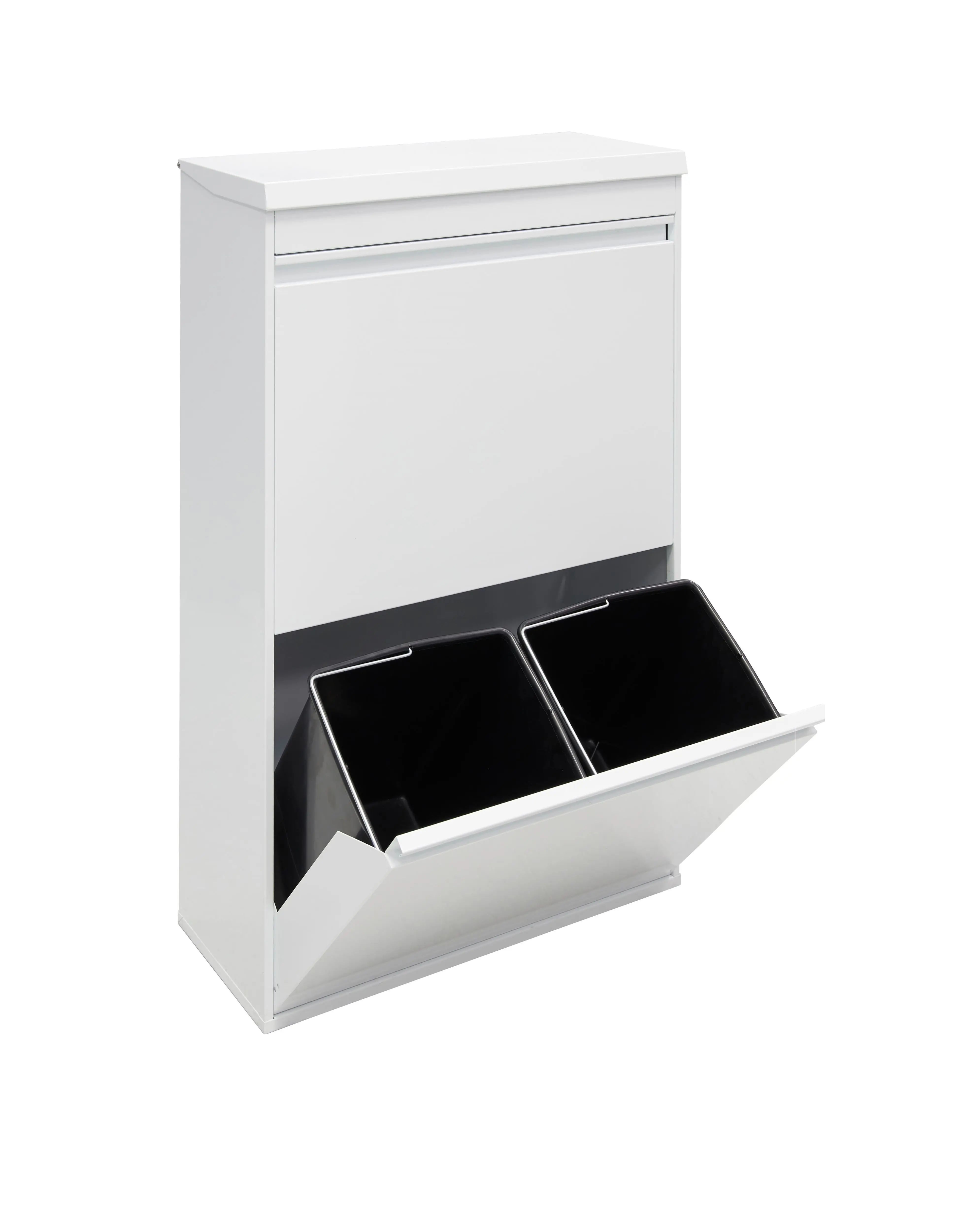 metal waste container for trash bin kitchen cabinet waste bin built-in trash can trash bin recycling cabinet