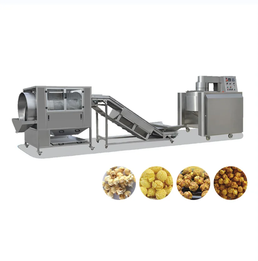 pop corn production line 2022 Popcorn making machines  commercial with price
