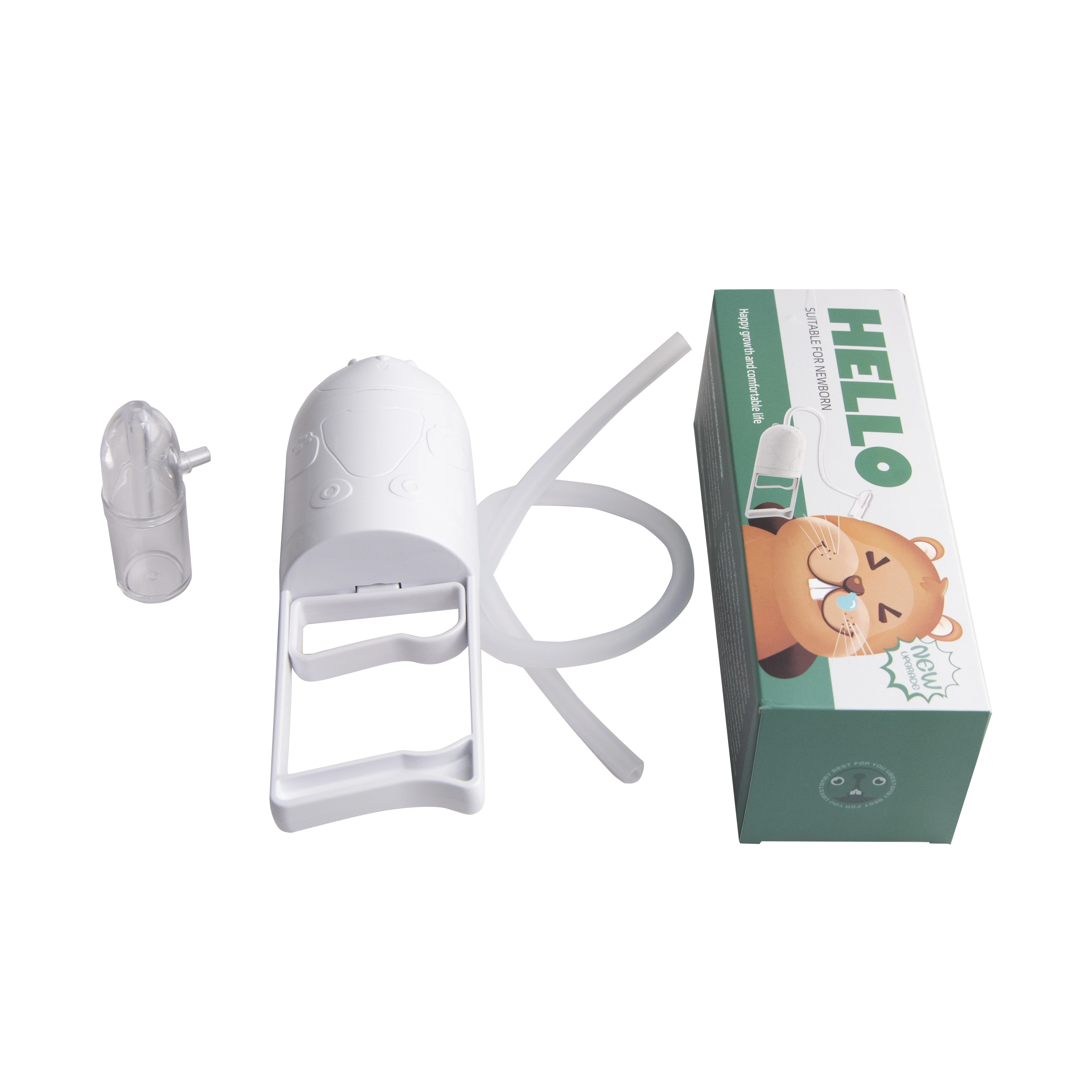 Vacuum baby Nasal Aspirator Groundhog Shape manual nasal Aspirator baby Hand Push Nasal Aspirator clean Mucus