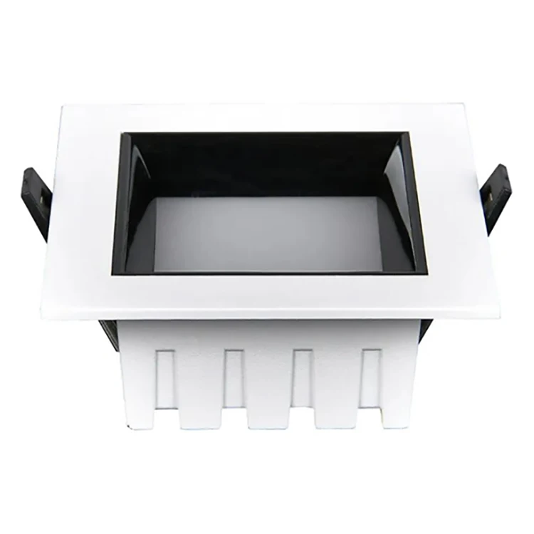 7W Led Downlight Commercial Indoor Lighting Aluminum Embedded Ceiling Down Light Square Recessed Downlights For Project