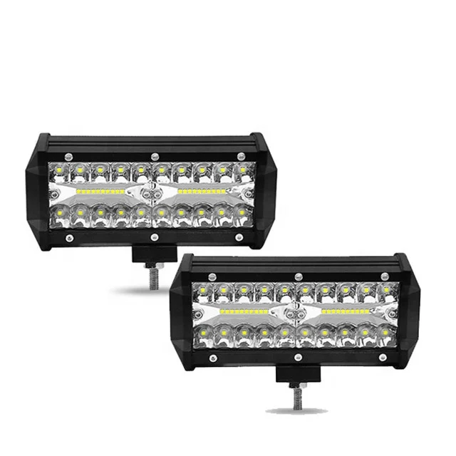 7inch 120W LED Strip Light Working Refit Off-road Vehicle Light Roof Strip Light