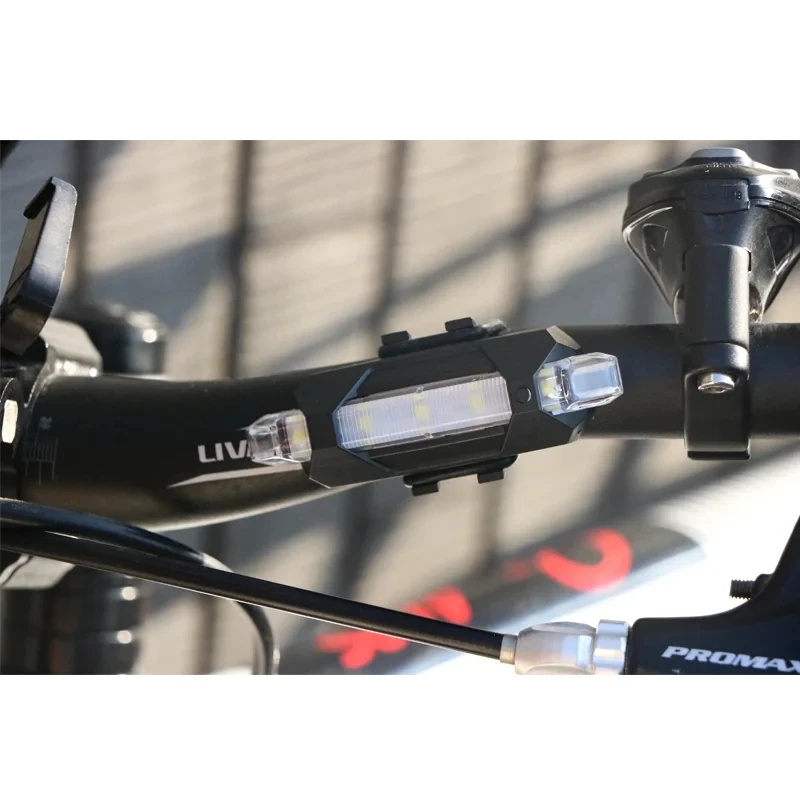 Riderace Bike Light Waterproof Rear Tail Light Portable LED USB Rechargeable MTB Mountain Bicycle Taillamp Safety Warning Light