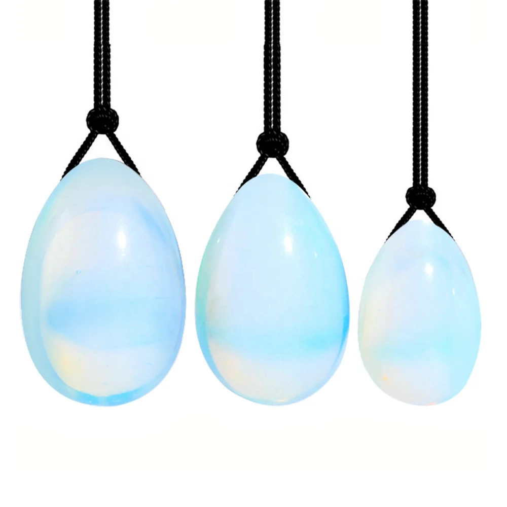 3 size natural stone crystals healing yoni eggs for pevlic and vaginal health