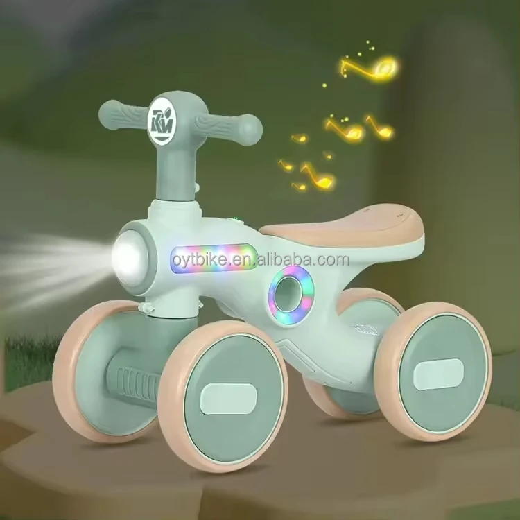 Детский скутер новый слайдер йо-йо От 1 до 3 лет мальчиков и девочек музыкальный легкий четырехколесный балансировочный автомобиль