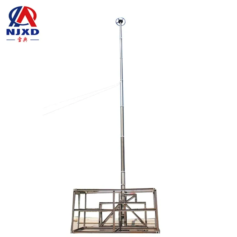 18m military manual aluminum mast pole for antenna
