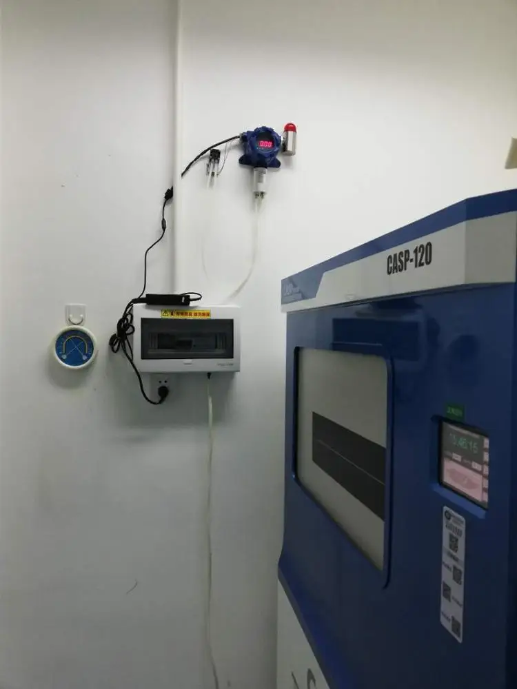 Industrial Fixed Display Ozone Gas Leak Monitor Controller Relay O3 Sensor With Alarm Light ATEX CE